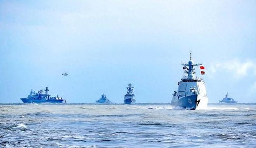 052D艦攜重武駛?cè)牍＃⑴為L(zhǎng)震驚后撤